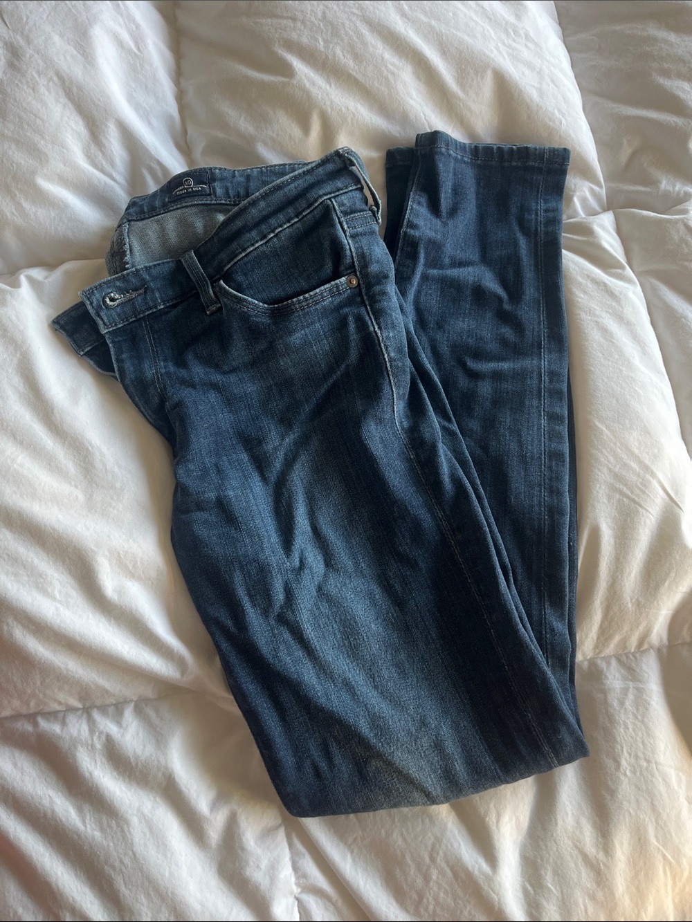 AG Adriano Goldschmied Skinny Jeans in Dark Indigo